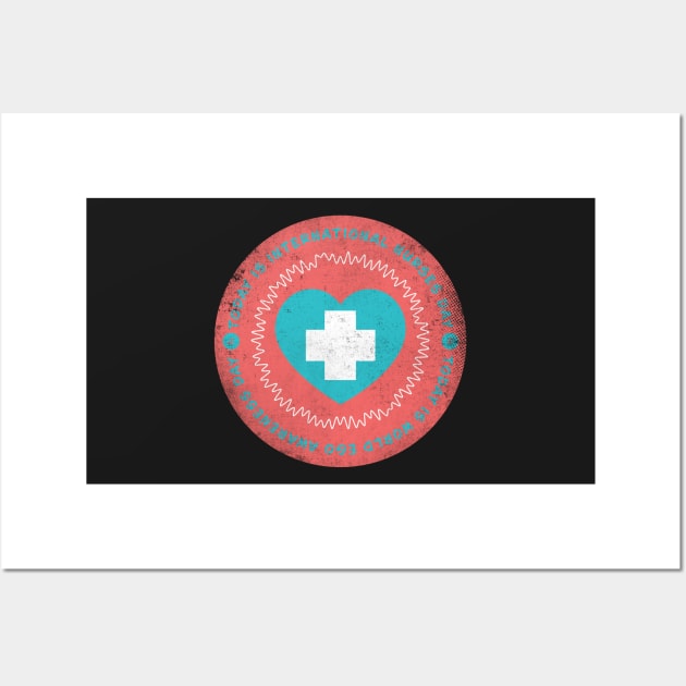 Today is International Nurses Day Badge Wall Art by lvrdesign